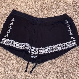 Black baggy shorts. Super comfy